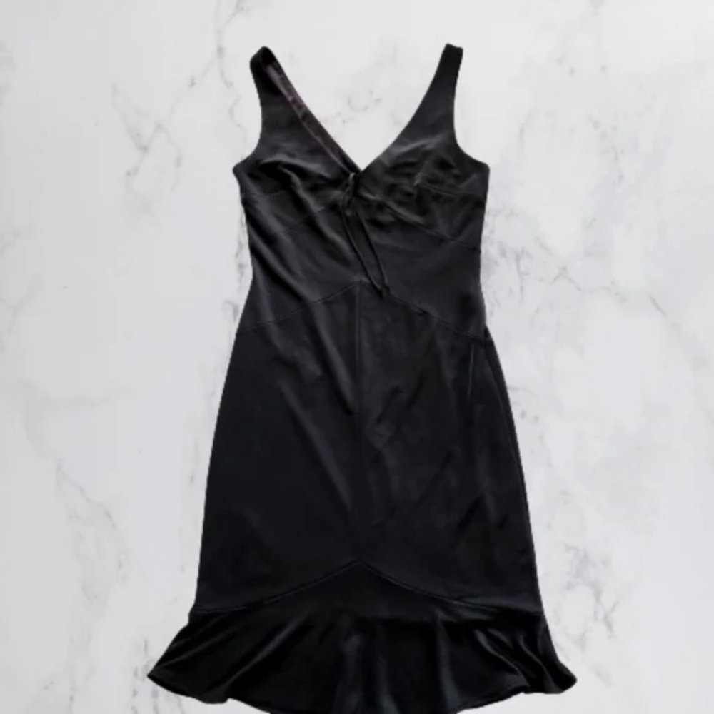 Silky Satin Little Black Dress from White House Black Market